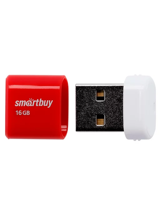 Smartbuy Мини флешка для музыки в машину автомобильная USB, красный, фото 5