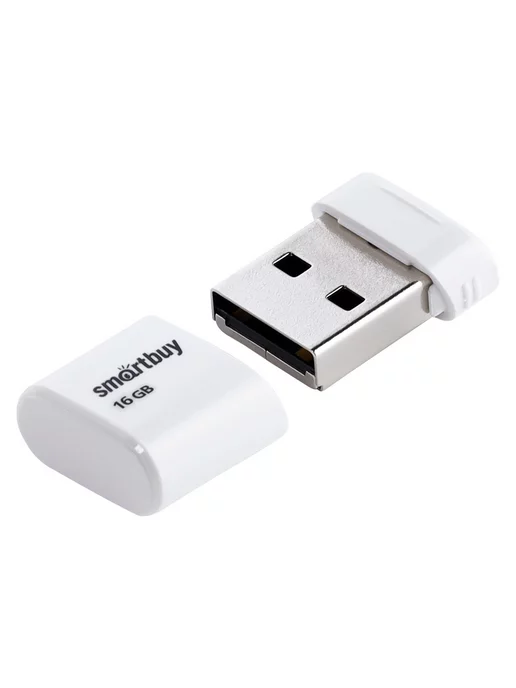 Smartbuy Мини флешка для музыки в машину автомобильная USB, белый, фото 2