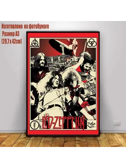 Постер Led Zeppelin, Лед Зеппелин, рок