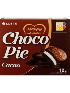 Пирожное Choco Pie cacao бисквитное в шоколадной