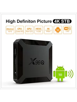 X96Q Android 10. 0 Smart TV Box 2. 4G WiFi 4K Set Top Box - X96Q Android 10. 0 Смарт ТВ-бокс 2,4 ГГц WiFi 4K Set Top Box X96 228870796 купить за 1 460 ₽ в интернет-магазине Wildberries