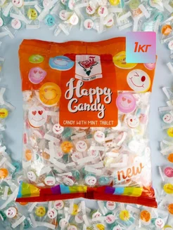 Конфеты-леденцы мятные "Happy Candy" 1кг Adrin 228882224 купить за 882 ₽ в интернет-магазине Wildberries