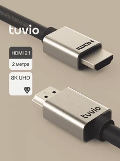 Кабель HDMI 2.1, 2 метра, THD21 темно-серый Tuvio 228901121 купить за 793 ₽ в интернет-магазине Wildberries