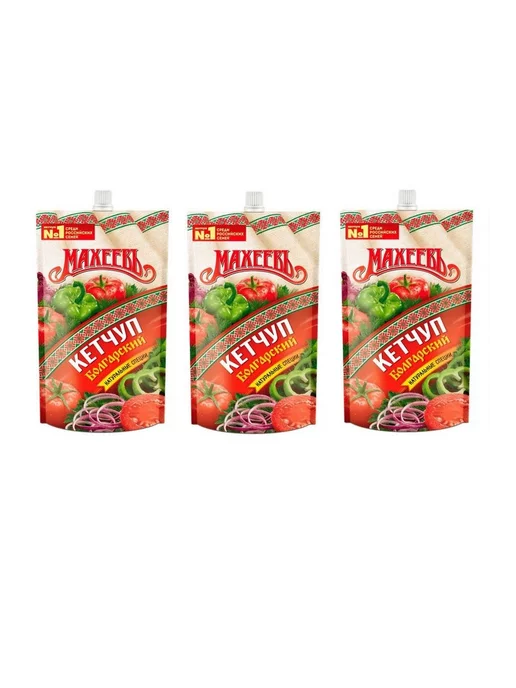 МахеевЪ Кетчуп Болгарский 300 гр, 3 шт, 300 г, 3 шт