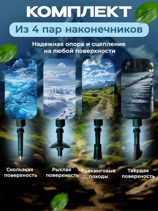 Helgi Olaffssen: NKS Палки для трекинга и скандинавской ходьбы складные, черный, фото 8