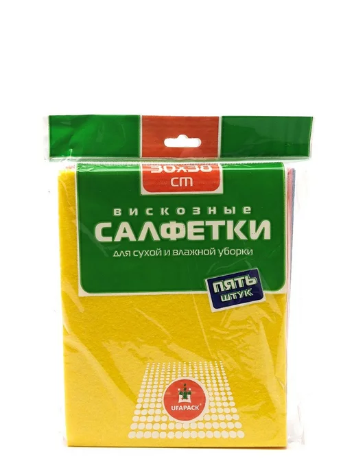 UFAPACK Салфетки для уборки, вискозные, 38 х 30, 38x30, фото 3
