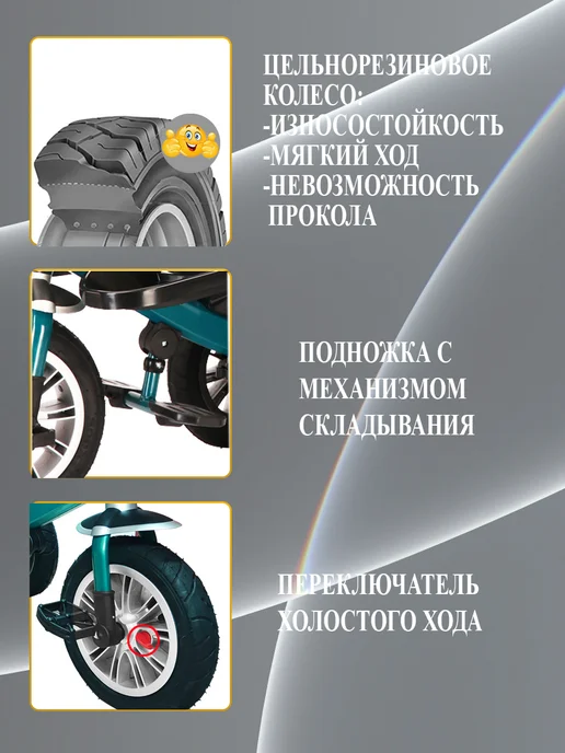 Sportsbaby Трехколесный велосипед BMW MS-0632, голубой, фото 7
