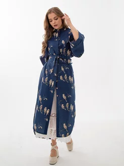 Льняное винтажное кимоно в стиле Бохо Maison Montrse Maison Montrose 228949266 купить за 4 814 ₽ в интернет-магазине Wildberries