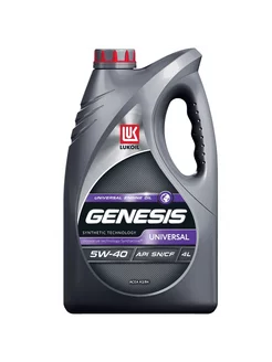 Масло моторное Genesis Universal 5W40 п/синтетика 4л Lukoil 228994785 купить за 1 484 ₽ в интернет-магазине Wildberries