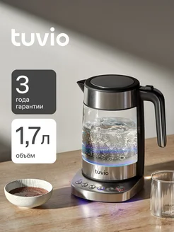 Чайник TUK217H1, серебристый Tuvio 229000286 купить за 2 514 ₽ в интернет-магазине Wildberries