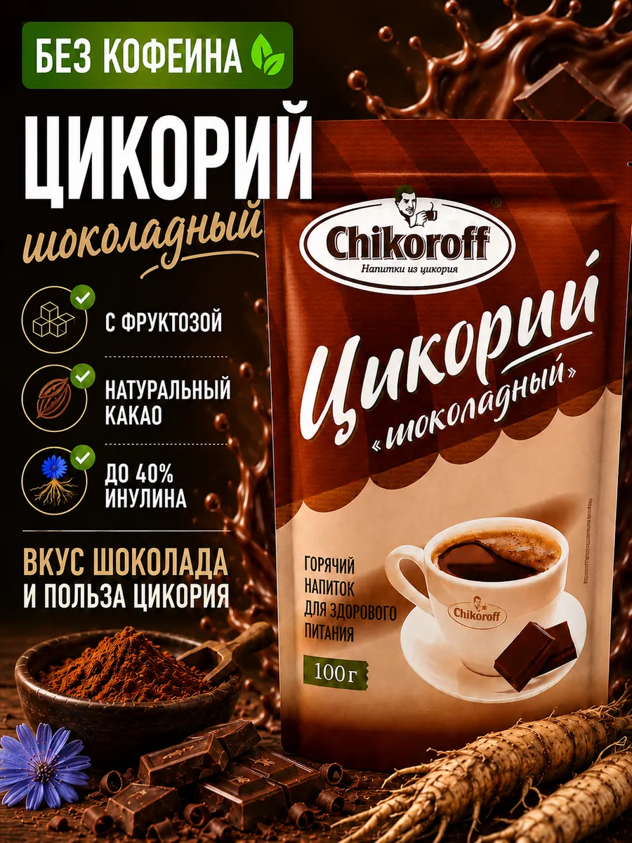 Цикорий шоколадный Chikoroff 100г