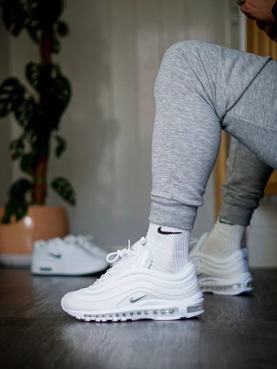 Nike air max 97 all white sale best sale