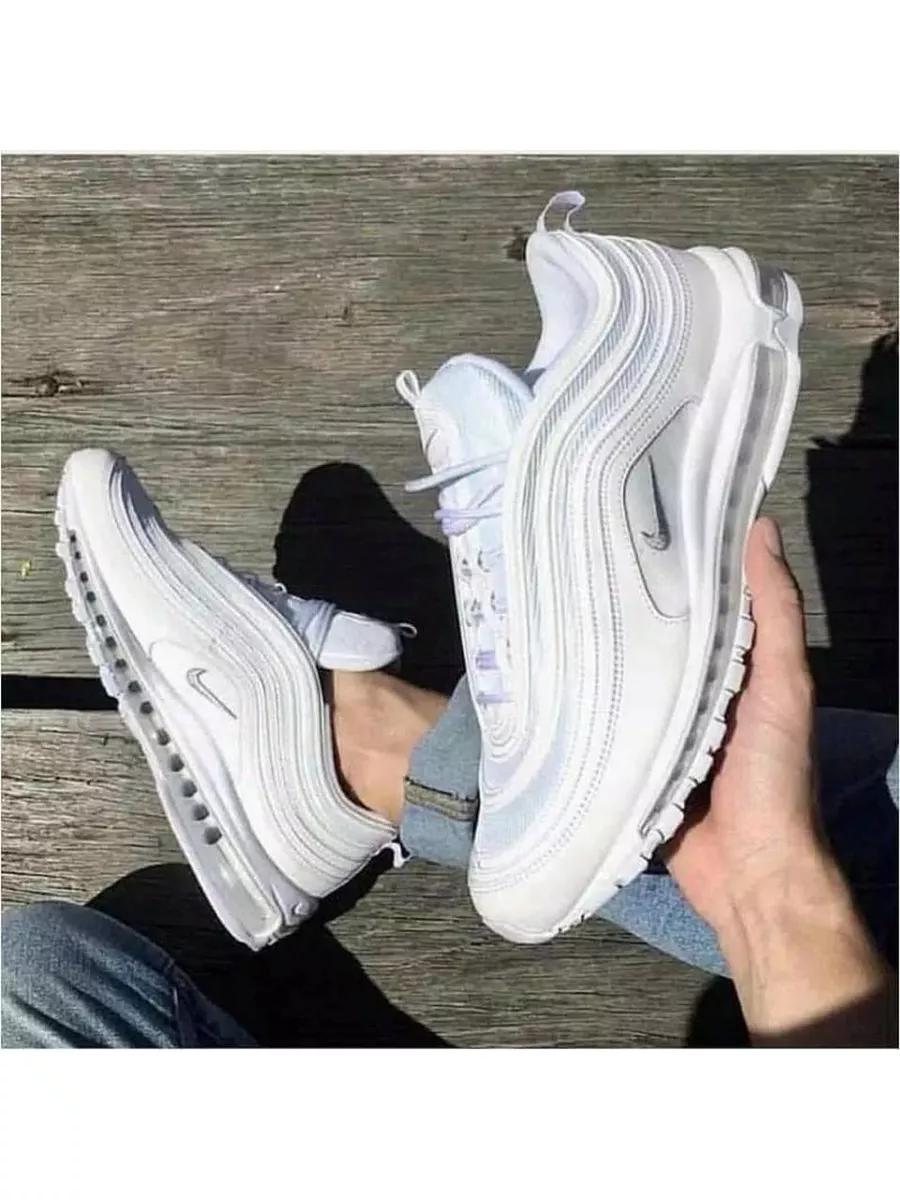 Nike air max 97 mens grey and white best sale