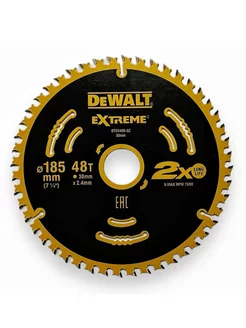 Диск пильный EXTREME 185х30 мм 48 зубьев DEWALT 229108363 купить за 1 017 ₽ в интернет-магазине Wildberries