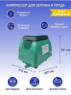 Компрессор для септика и пруда ACO-9730