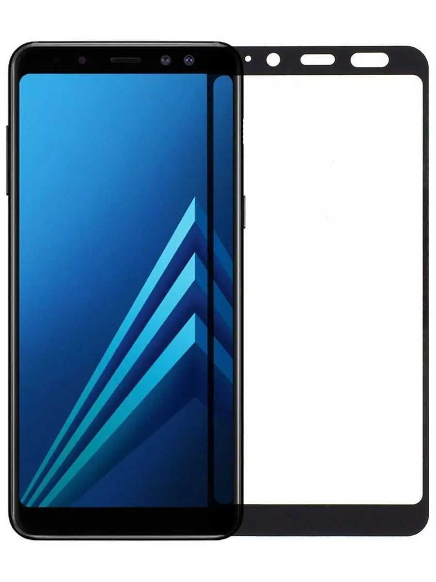 Защитное стекло для Samsung Galaxy A8 2018 SM A530f черное
