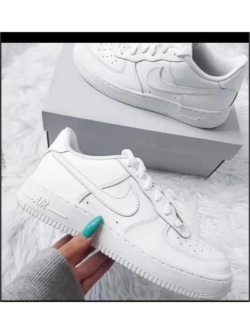Кроссовки Air Force 1, белый, фото 4