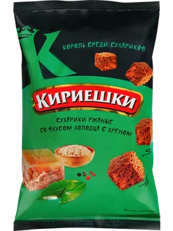 Сухарики ржаные Холодец с хреном, 100г