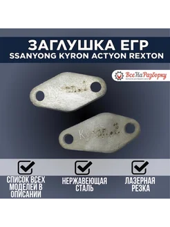 Заглушки клапана егр EGR SsangYong Kyron, Actyon, Rexton 2шт