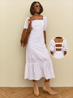 Платье летнее длинное шитье Reason 229259746 купить за 4 811 ₽ в интернет-магазине Wildberries