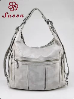 Большая мягкая сумка - рюкзак кросс - боди из эко - кожи Sassa 229264170 купить за 1 385 ₽ в интернет‑магазине Wildberries