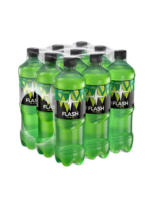 Flash Up Газированный напиток Flash Max Мятный лайм, 9 шт х 1 л, 9 шт, 1 л, фото 8