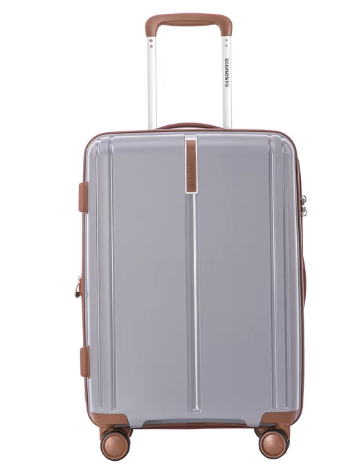 Somsonya Premium комплект чемодан и бьюти кейс Elite, серый, фото 6