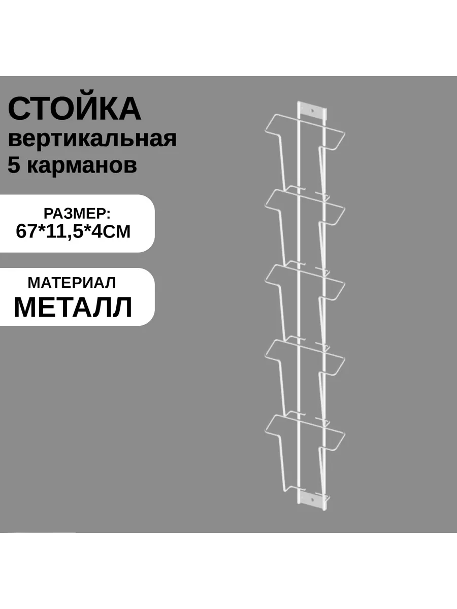Дисплей 5 ячеек А6 для открыток