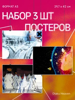 Постеры А3 на стену интерьерные Radiohead