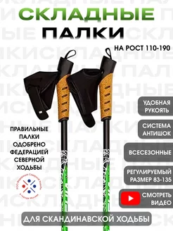 Палки для скандинавской ходьбы складные треккинговые Finpole 229428809 купить за 1 064 ₽ в интернет-магазине Wildberries