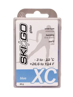 Бесфторовый парафин CH XC BLUE -3 -10, 60 г лыжный