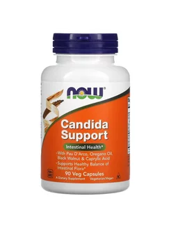 Candida Support здоровье кишечника 90 капсул NOW 229500555 купить за 1 676 ₽ в интернет-магазине Wildberries