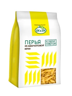 Макароны амарантовые без глютена Перья, 250г