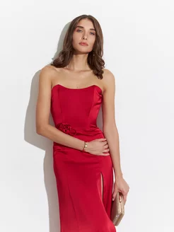 Платье с корсетом вечернее в пол с разрезом Dress No Stress 229552503 купить за 9 742 ₽ в интернет-магазине Wildberries