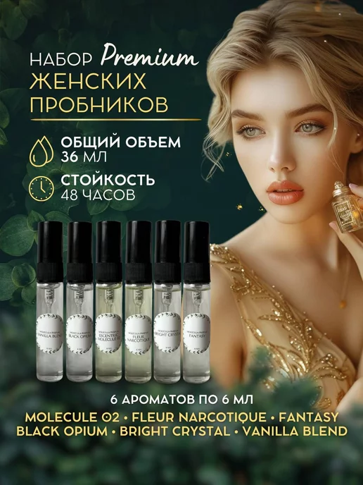 MOLECULA PARFUM Духи женские стойкие набор пробников