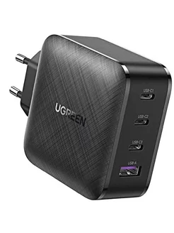 Сетевое ЗУ USB A + 3 USB C 65W GaN Tech Fast Charger (CD224) Ugreen 229606486 купить за 2 519 ₽ в интернет-магазине Wildberries