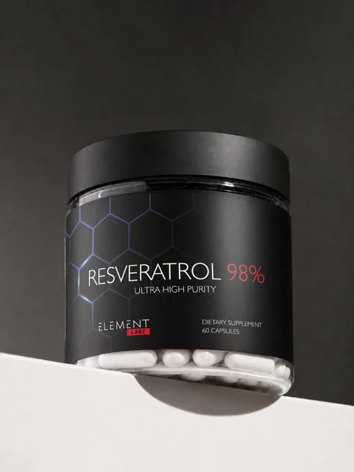 Element Labz Ресвератрол для сосудов (Resveratrol 98%) 300 мг, 60 кап, 200 мл