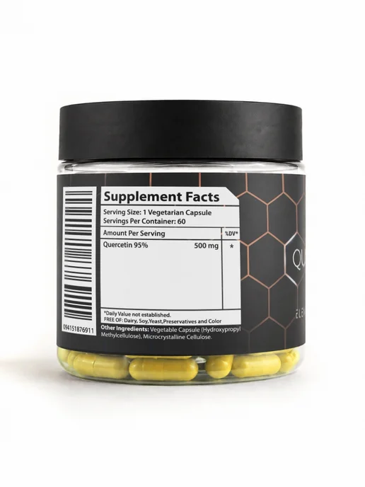 Element Labz Кверцетин сердце и сосуды (Quercetin 95%) 500 мг, 60 кап, 200 мл, фото 8
