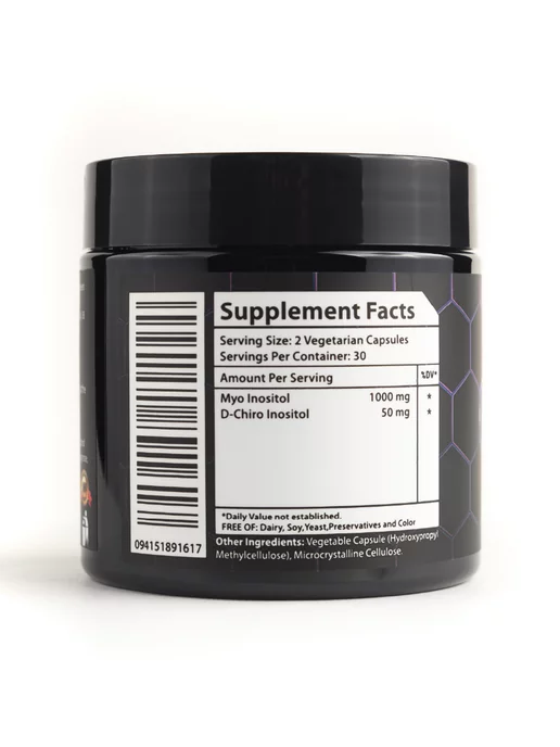 Element Labz Инозитол (Myo & D-Chiro Inositol) 1050 мг, 60 капсул, 200 мл, фото 5