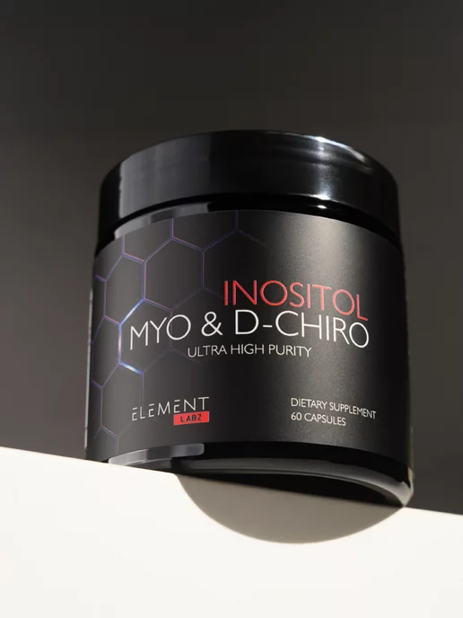 Element Labz Инозитол (Myo & D-Chiro Inositol) 1050 мг, 60 капсул, 200 мл, фото 6