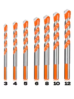 Сверло по керамике для стекла и плитке 3-12мм
