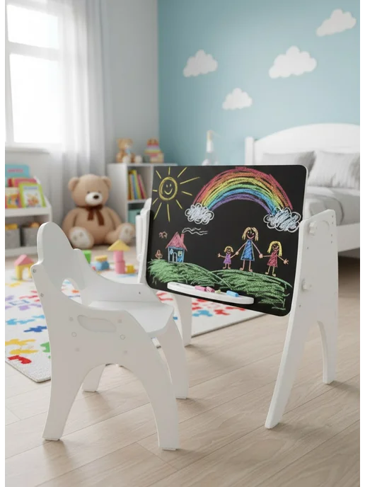 Tech kids Растущий стул и стол (парта) для малышей, вариант, фото 5