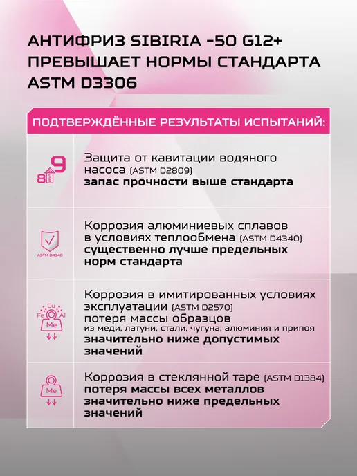 SIBIRIA Антифриз ANTIFREEZE G12+ (-50) красный карбоксилатный 5 кг, 5 кг, фото 6