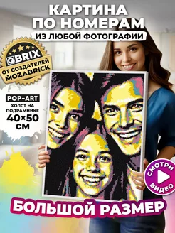 Картина по номерам на холсте из фото POP-ART 40×50 см QBRIX 229748866 купить за 1 371 ₽ в интернет-магазине Wildberries