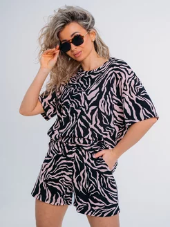 Костюм с шортами летний хлопок Cool Look 229797182 купить за 963 ₽ в интернет-магазине Wildberries