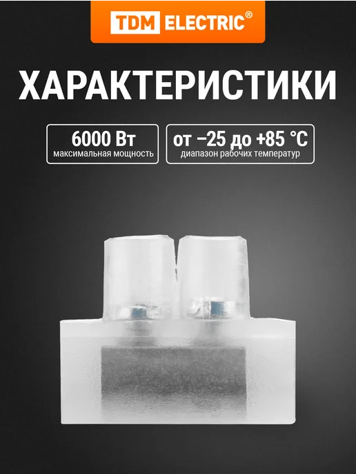TDM Electric Зажим винтовой ЗВИ-15 1,5-6мм2 12пар по 10 шт TDM, 10 шт, фото 2