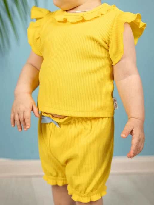 GILDI KIDS Шорты для новорожденных, желтый, фото 4