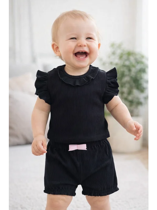 GILDI KIDS Шорты для новорожденных, черный, фото 4