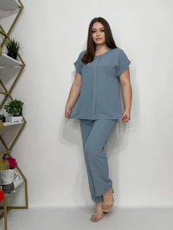 Брючный костюм деловой комплект HTV_textile 229949804 купить за 1 057 ₽ в интернет-магазине Wildberries