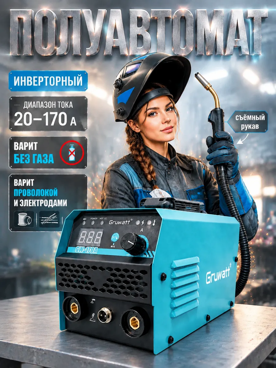 Сварочный полуавтомат инверторный без газа